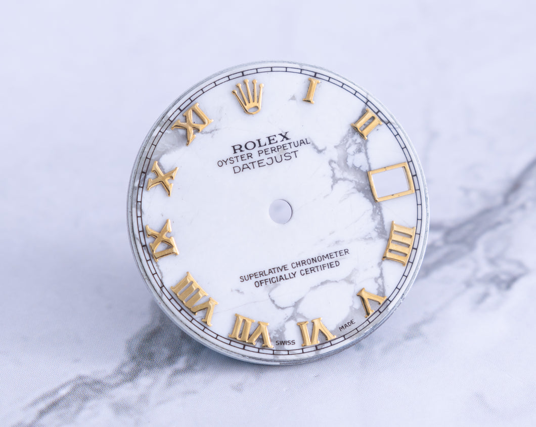 Rolex Midsize Datejust Factory Howlite Roman Dial 68278 FCD21746