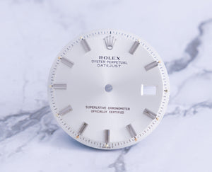 Rolex Datejust Silver Wide Boy Marker Dial for model 1601 - 1603 FCD21752