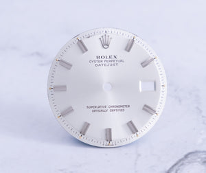 Rolex Datejust Silver Wide Boy Marker Dial for model 1601 - 1603 FCD21753