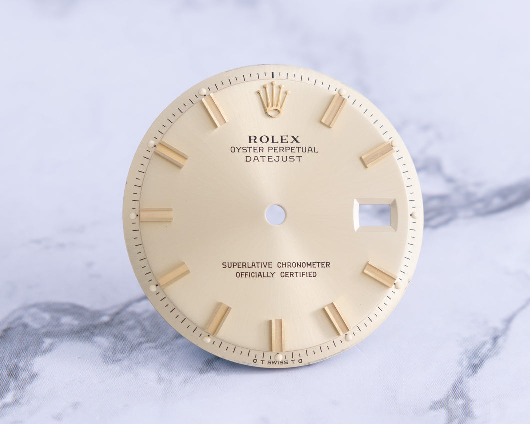 Rolex Datejust Champagne Wide Boy Marker Dial for model 1601 - 1603 FCD21798