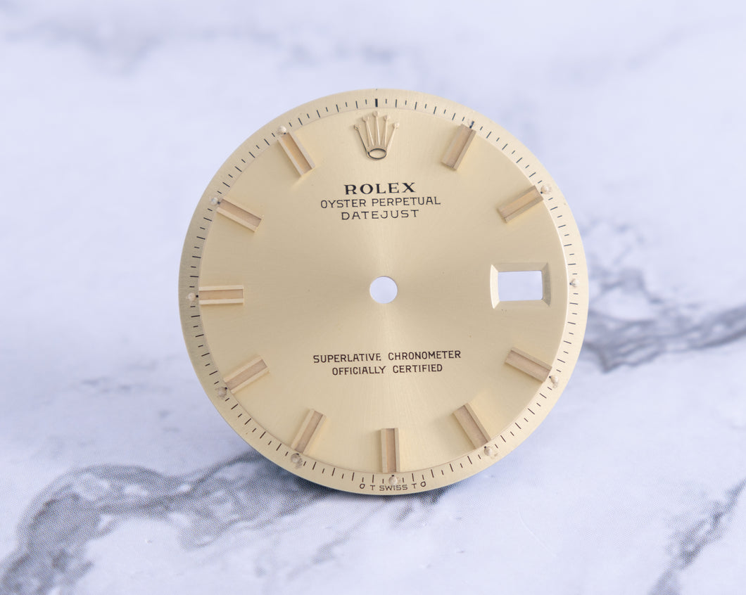 Rolex Datejust Champagne Wide Boy Marker Dial for model 1601 - 1603 FCD21800