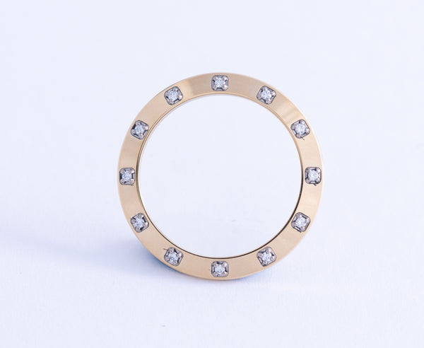 Load image into Gallery viewer, Roles Ladies 29mm Pearlmaster Factory 12 Diamond Bezel for 80318 FCD21866
