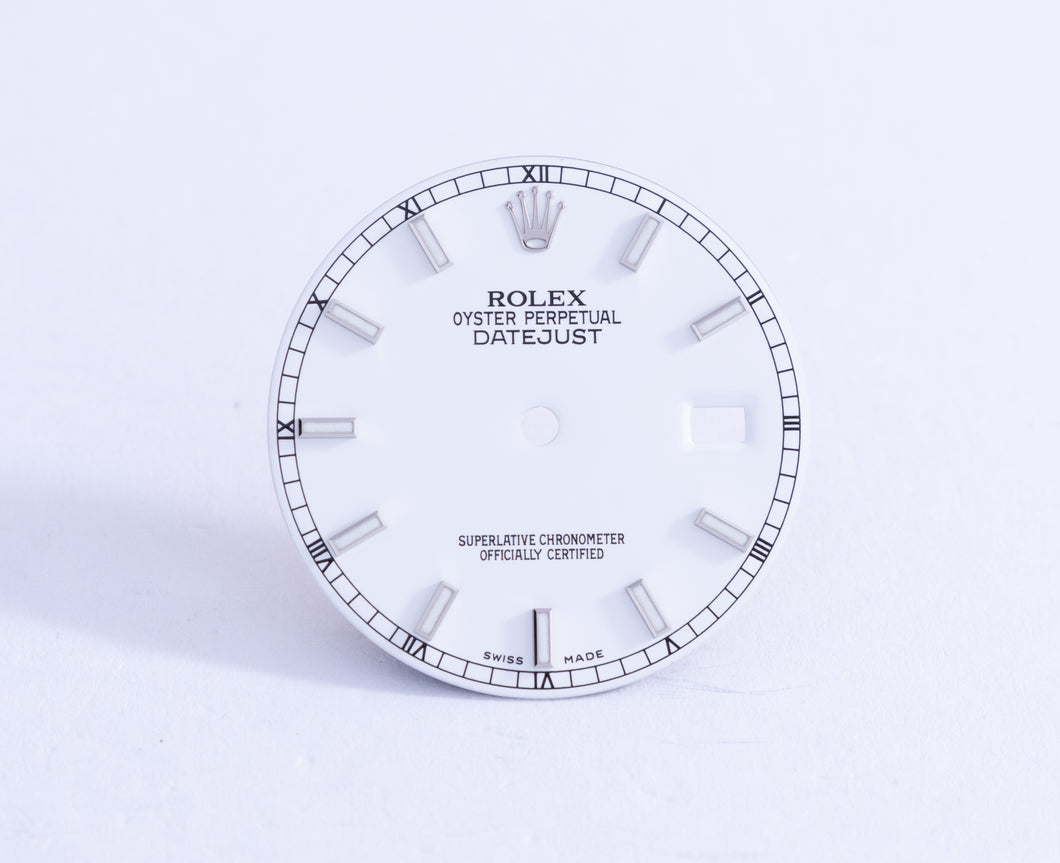 Rolex Mens White Lumi Index dial for model 116234 116200 FCD21978