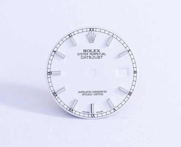 Load image into Gallery viewer, Rolex Mens White Lumi Index dial for model 116234 116200 FCD21978
