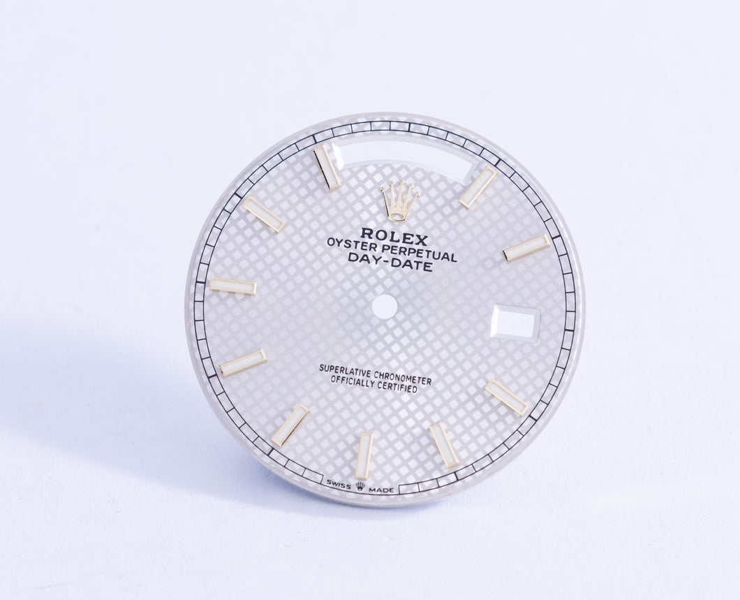 Rolex Daydate 40mm Silver Motif Dial for 228238 FCD21986