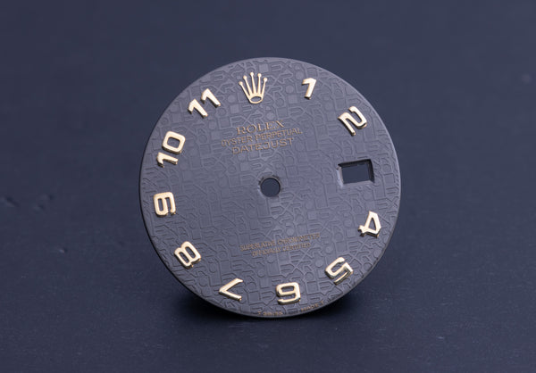 Load image into Gallery viewer, Rolex Datejust Charcoal Jubilee Arabic Dial for 16233 FCD22165
