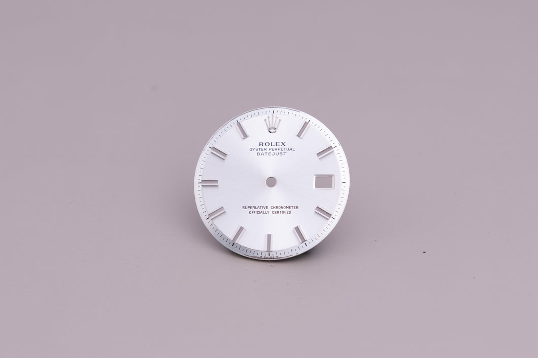 Rolex NQ Datejust Wide Boy Silver Stick Dial for 1601 - 1600 FCD22175