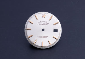 Rolex NQ Datejust ROSE GOLD Silver Stick Dial for 1601 FCD22176