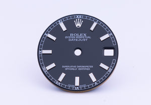 Rolex Midsize Datejust Black Index Dial for model 178274 FCD22408