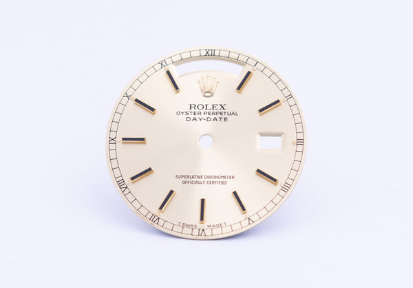 Load image into Gallery viewer, Rolex Day-Date Champagne Index Dial for model 18038 FCD22463
