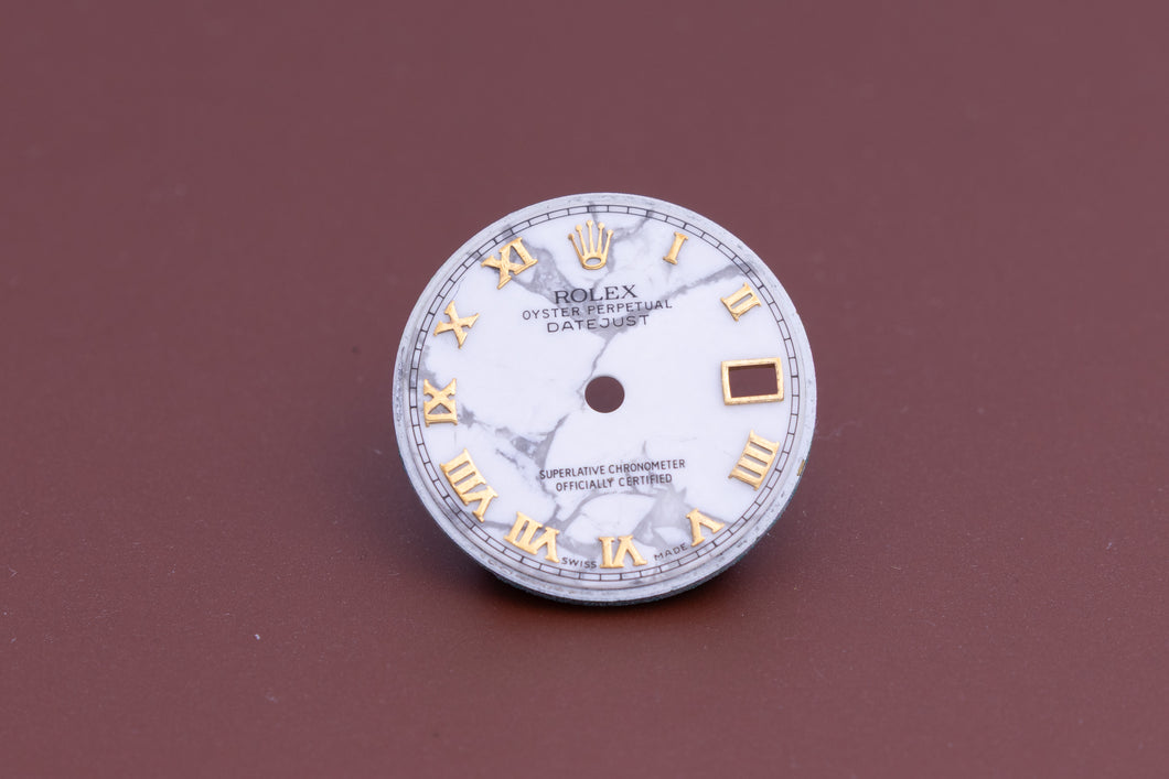 Rolex Ladies Datejust Howlite Roman Stone Dial for 69178 - 79178 FCD23549