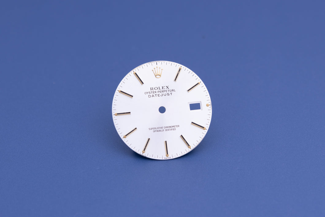 Rolex Datejust Silver stick dial for model 16233 FCD23624