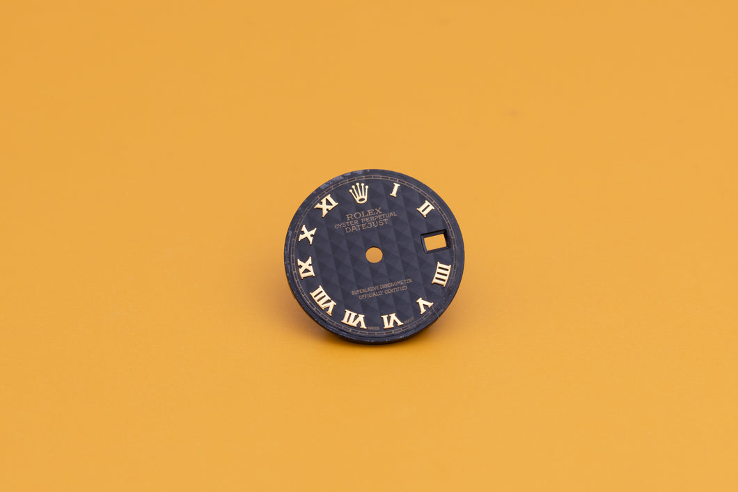 Rolex Ladies Black Pyramid Roman Dial for 69173 - 69178 FCD23850