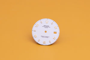 Rolex White Arabic Date (DAMAGED) dial for model 15013 - 15233 FCD23930