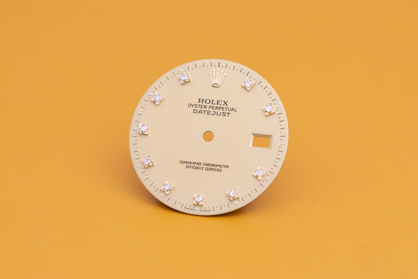 Load image into Gallery viewer, Rolex Datejust Champagne Diamond dial for model 16013 - 16233 FCD23980
