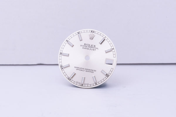 Load image into Gallery viewer, Rolex Midsize Silver Lumi Index dial for model 178274 FCD24027
