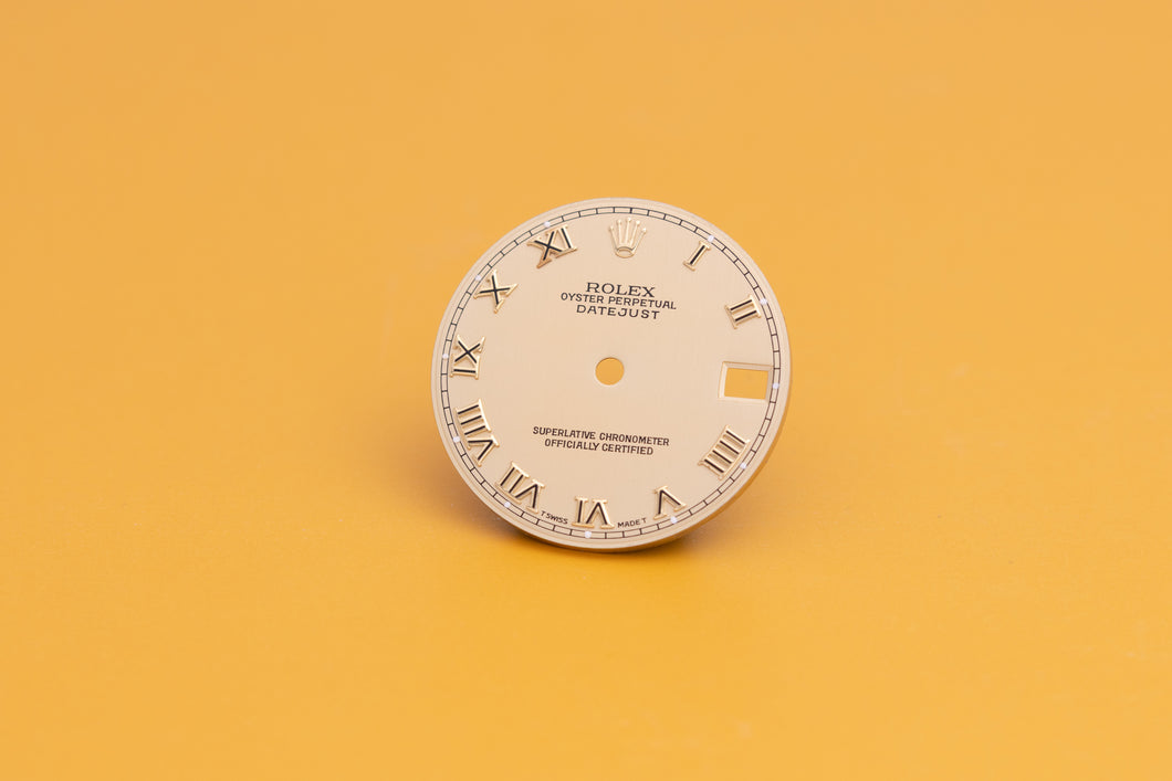 Rolex Midsize Datejust Champagne Roman Dial for 68273 FCD24095