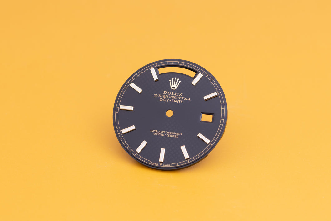 Rolex Day-Date Black Waffle dial for 228238 FCD24186