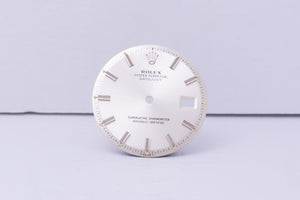 Rolex Datejust Silver WIDE BOY Stick dial for model 1601 FCD24282