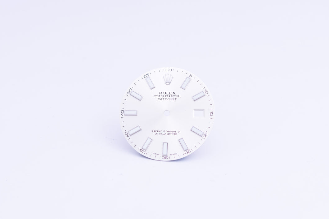 Rolex Datejust II Silver Stick marker Dial for model 116334 FCD24361