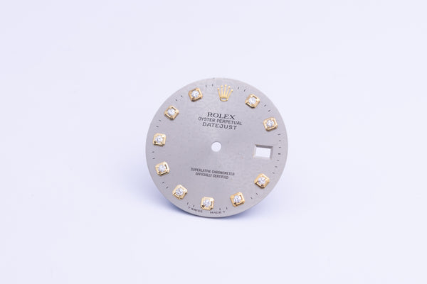 Load image into Gallery viewer, Rolex Datejust Silver Jubilee Diamond Dial for model 16233 FCD24513

