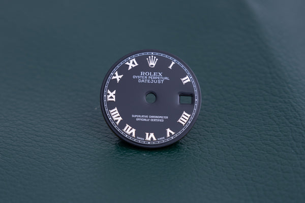 Load image into Gallery viewer, Rolex ladies Datejust Black Roman dial for 69174 - 79174 FCD24540
