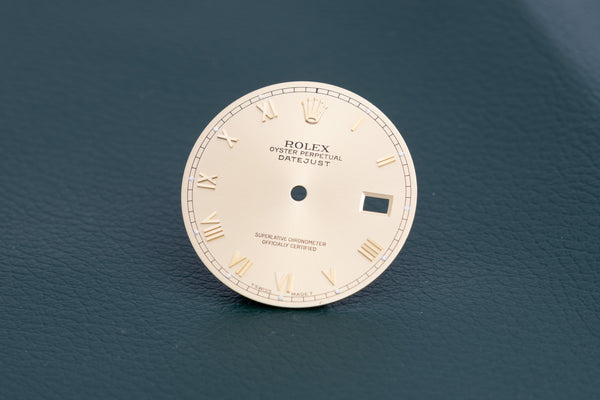 Load image into Gallery viewer, Rolex Datejust Champagne Skinny Roman Dial for model 16013 FCD24560
