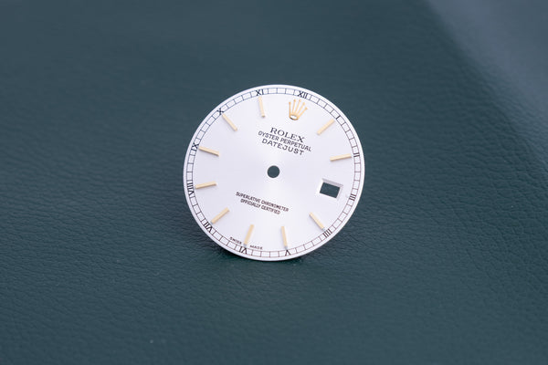 Load image into Gallery viewer, Rolex Datejust Silver stick dial for model 16233 FCD24562
