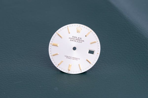 Load image into Gallery viewer, Rolex Datejust Silver stick dial for model 16013 - 16233 FCD24567

