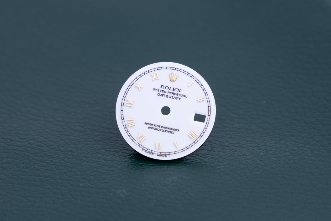Rolex ladies Skinny White Roman Dial for model 69173 - 79173 FCD24574
