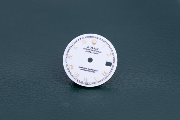Load image into Gallery viewer, Rolex ladies Skinny White Roman Dial for model 69173 - 79173 FCD24574
