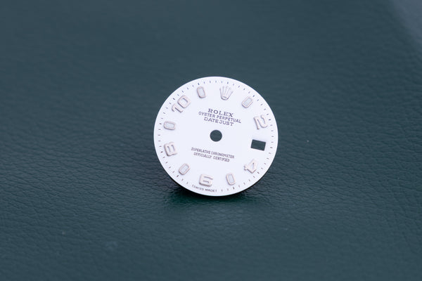 Load image into Gallery viewer, Rolex Datejust White arabic dial for model 69160 - 79160 FCD24590
