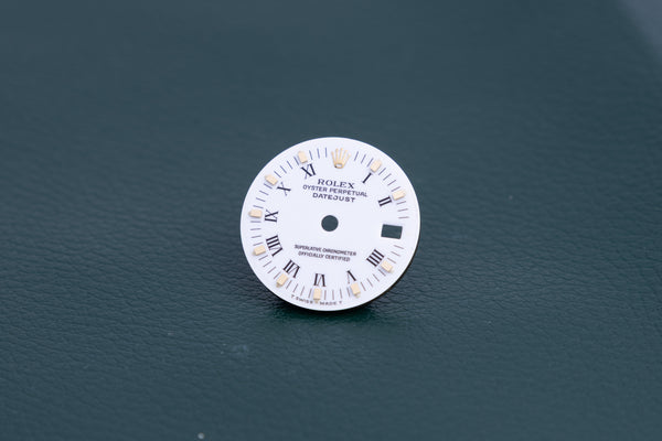 Load image into Gallery viewer, Rolex Datejust White Peg Marker dial for 69173 - 79173 FCD24602
