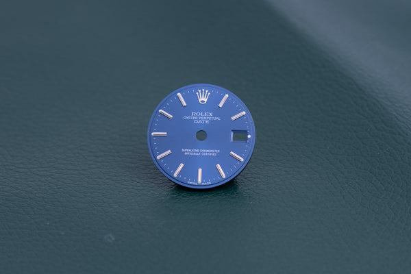 Load image into Gallery viewer, Rolex Date Blue stick marker dial for model 69160 FCD24631
