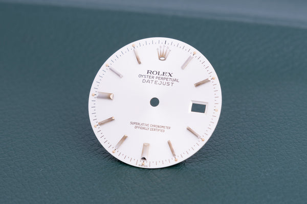 Load image into Gallery viewer, Rolex Datejust Silver stick Dial for model 16014 - 16030 FCD24857
