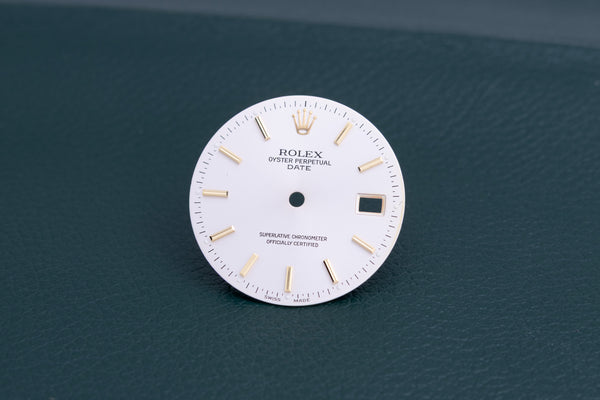 Load image into Gallery viewer, Rolex Silver Stick Date dial for model 15013 - 15233 FCD25006
