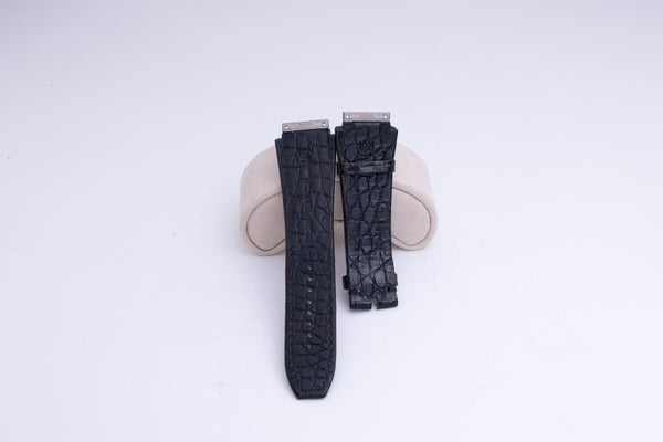 Load image into Gallery viewer, Richard Mille Original Watch Band Strap Croc. Leather Black FCD25056
