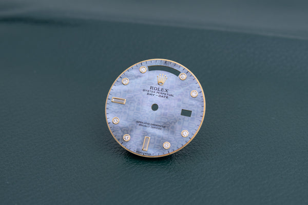 Load image into Gallery viewer, Rolex Day-Date Blue MOP Jubilee Dial for model 18038 FCD25142
