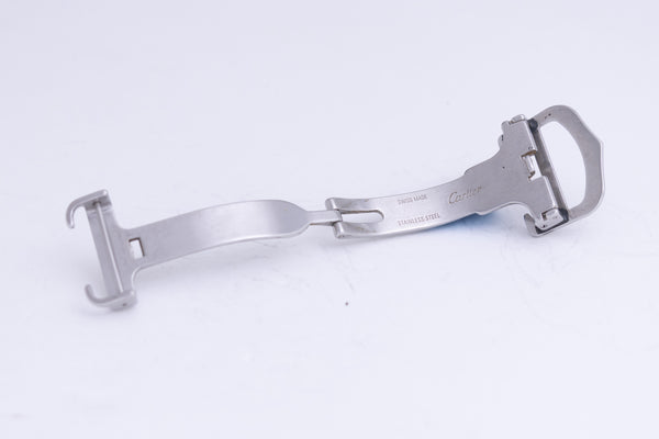 Load image into Gallery viewer, Cartier Santos 18mm Stainless Steel Deployment Buckle Watch Clasp OEM FCD26149
