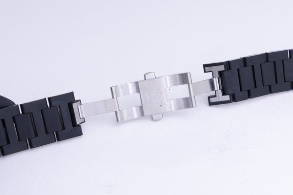 Load image into Gallery viewer, Cartier Pasha Black Stainless Steel Bracelet FCD26435
