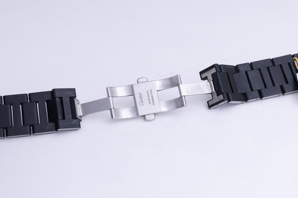 Load image into Gallery viewer, Cartier Pasha Black Stainless Steel Bracelet FCD26437
