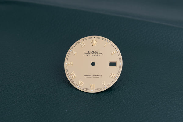 Load image into Gallery viewer, Rolex Datejust Champagne Skinny Roman Dial for model 16013 FCD26486
