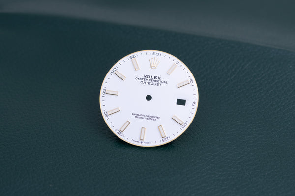 Load image into Gallery viewer, Rolex Datejust 41 White Stick Dial for 126333 FCD26498
