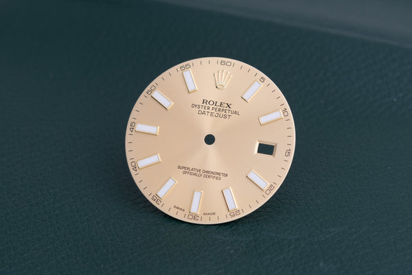 Load image into Gallery viewer, Rolex Champagne Index Datejust II Dial for model 116333 FCD26534
