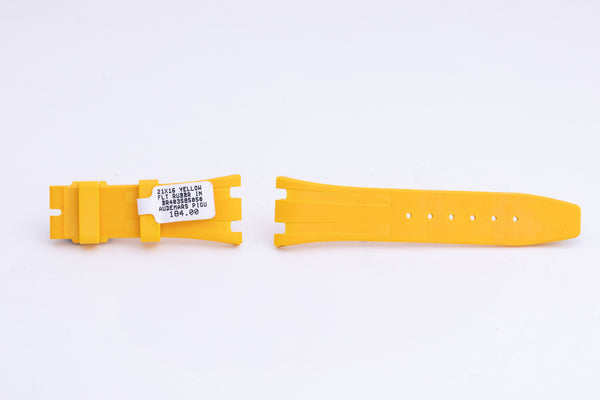 Load image into Gallery viewer, AUDEMARS PIGUET 21MMx16MM YELLOW RUBBER STRAP FCD26595
