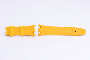 AUDEMARS PIGUET 21MMx16MM YELLOW RUBBER STRAP FCD26595