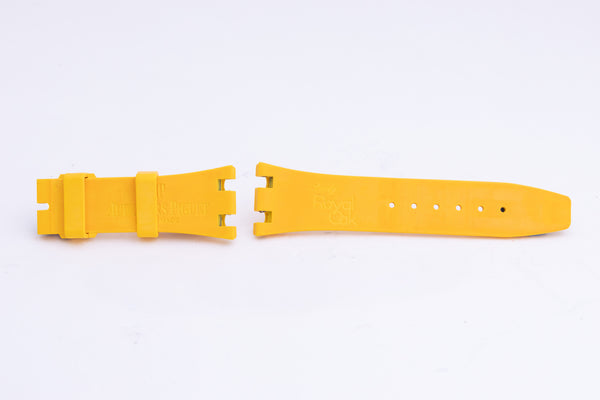 Load image into Gallery viewer, AUDEMARS PIGUET 21MMx16MM YELLOW RUBBER STRAP FCD26595

