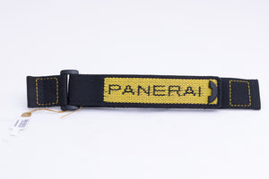 OEM Rare 24mm Panerai Black & Yellow Textile Canvas Diver Watch Strap FCD26608