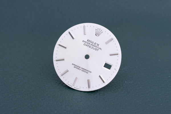 Load image into Gallery viewer, Rolex Silver Stick marker dial for model 16030 - 16014 FCD26654
