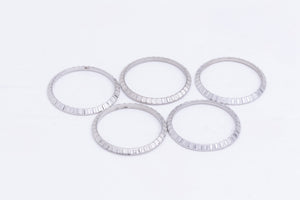 Rolex Ladies Stainless Steel Engine Turned Bezels (5) for model 69240 FCD26736